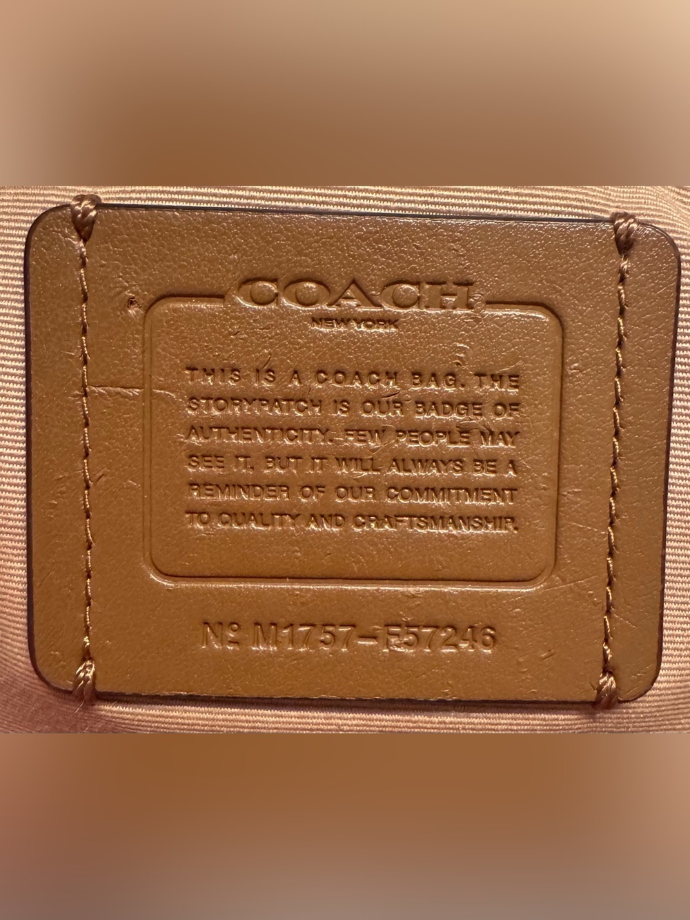 Coach Legacy Exploded Reps Jacquard Ava Tote with Gold Tone Hardware - Picture 12 of 12